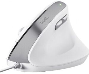 Ratón Vertical Trust Bayo II/ Hasta 2400 DPI/ Blanco