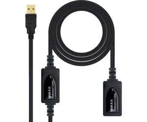 Nanocable 10.01.0213 cable USB 15 m 2.0 USB A Negro