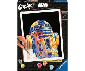 Kit para pintar con números ravensburger creart serie trend c polygon star wars: r2d2