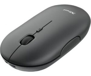 Raton Optico Wireless Recargable Puck Negro Trust