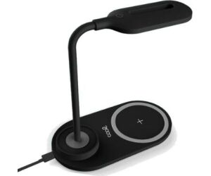 LÁmpara Led + Base Carga Qi Cool Negro