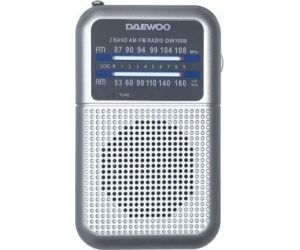 Radio Portátil Daewoo DW1008/ Plata