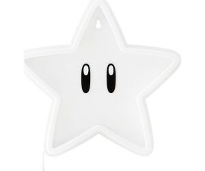 Luz neon pared paladone super mario bros super estrella
