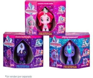 Figura unicornio crystalverse classic 1 unidad aleatoria