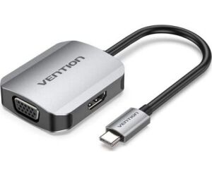 Adaptador Conversor Usb-c A Vga/h 0.15 M Plata Vention