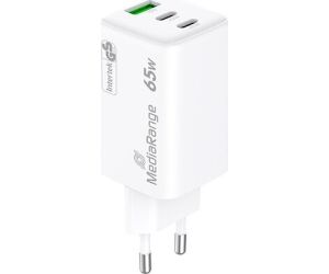Cargador Mediarange Triple Usb-a Y Usb-c 65w
