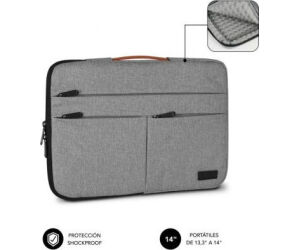 Funda Portatil Subblim Air Padding 360 Sleeve 13,3-14" Light Grey