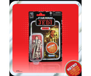 Figura hasbro star wars retro collection el retorno del jedi -  han solo (endor)