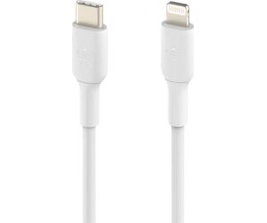 Cable lightning a usb tipo c belkin 2m -  macho - macho -  blanco -  trenzado