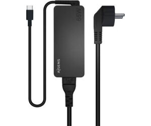 Cargador de Portátil Aisens ASCH-1PD65D-BK/ 1xUSB Tipo-C/ 65W