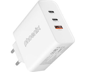 Cargador tipo c 65w gan phoenix universal para portatil tablet o smartphone carga rapida