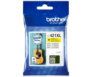 Cartucho de Tinta Original Brother LC421XL Alta Capacidad/ Amarillo
