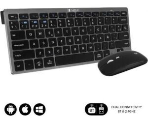 Combo Teclado Raton Subblim Multidispositivo Bluetooth Gris/negro