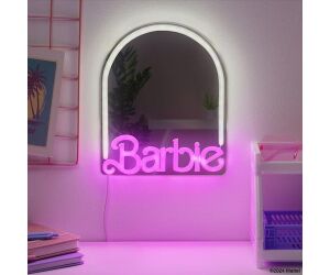Espejo de neón led de montaje en pared barbie