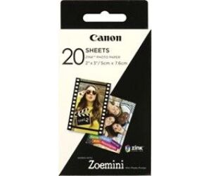 Papel fotografico canon zp - 2030 20 hojas zink para zoemini