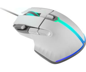Ratón Gaming Mars Gaming MM-XT/ Hasta 12800DPI/ Blanco