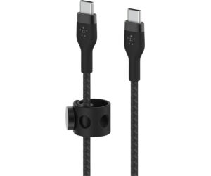 Cable usb tipo c belkin 3m - macho - macho - negro - trenzado