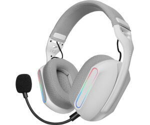 Auriculares Gaming con Micrófono Mars Gaming MH-PRO/ Jack 3.5/ USB/ Blancos