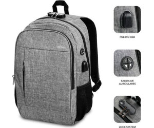 Mochila Subblim Urban Lock Backpack 16" Grey