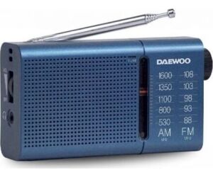 Radio Portátil Daewoo DW1036/ a Pilas/ Azul
