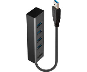 Lindy 43324 hub de interfaz USB 3.2 Gen 1 (3.1 Gen 1) Type-A 5000 Mbit/s Negro