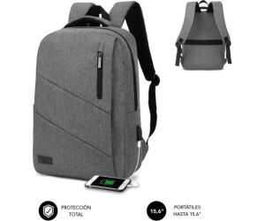 Mochila Subblim City Backpack 15,6" Grey