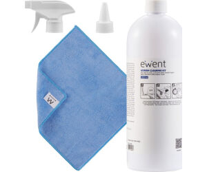 Ewent Kit De Limpieza De Pantallas 1000ml Con PaÑo Microfibra 30x30cm