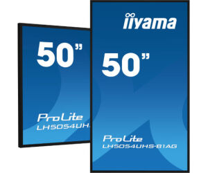 (ults.unidades) Monitor Iiyama 50" (lh5054uhs-b1ag) Android 11 / 3844x2160 (4k Uhd) / Operacion 24/7 /500cd / Landsc. Y Portrait / 3xhdmi / Dp / Rj45 / Vesa 400x400 / Altavoces 2x10w