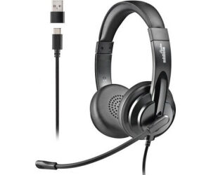 Auriculares NGS VOX605 USB-C/ con Micrófono/ USB Tipo-C/ Negros