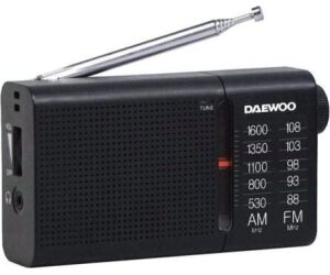 Radio Portátil Daewoo DW1119/ Negra