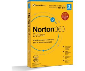NORTON 360 Deluxe 25GB ES 1us 3 dispositivos 1A
