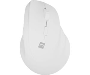 Raton Natec Crake 2 Vertical Diestro Dual 2400 Dpi Blanco Bluetooth Pilas