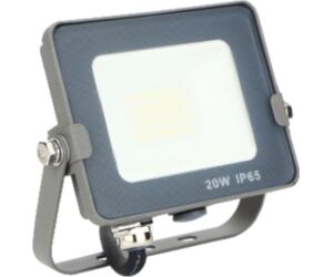 Foco proyector led ips 65 20w 5700k luz fria 1.600lm gris