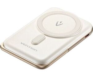 Powerbank 10000mAh Vention FHNW0/ 20W/ Wireless/ Blanca