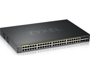 Zyxel GS2220-50HP-EU0101F switch Gestionado L2 Gigabit Ethernet (10/100/1000) Energía sobre Ethernet (PoE) Negro