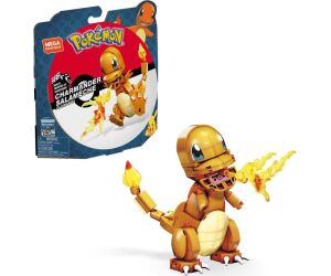 Figura mattel mega construx pokemon charmander 180 pcs build & show