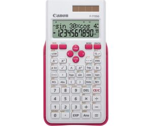Calculadora canon cientifica f - 715sg dbl blanco y fucsia 12 digitos