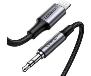 Ugreen 70509 cable de teléfono móvil Plata 1 m 3,5mm Lightning