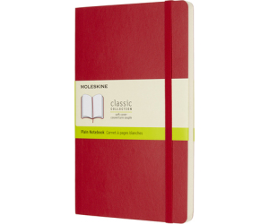 Libreta Clasica Tapa Blanda Rojo Escarlata L (13x21cm) Lisa Moleskine Qp618f2