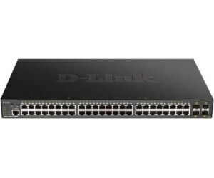 Switch d - link 52 puertos gestionable 48 gigabit ethernet 10 - 100 - 1000 poe 4 sfp