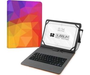 Funda Tablet Subblim Keytab Usb 11" Triangulos