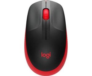 Ratón Inalámbrico Logitech M190/ Hasta 1000 DPI/ Rojo
