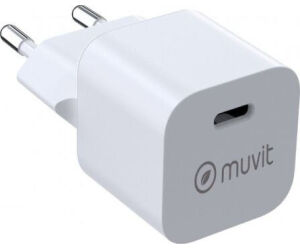 Cargador de Pared Muvit For Change MCACC0048/ 1xUSB Tipo-C/ 20W