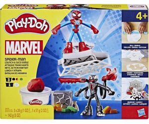 Juego hasbro play - doh spiderman launch and slice battle