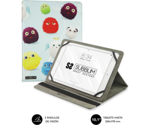 SUBBLIM Funda Tablet Universal TRENDY CASE FURRY 10.1"