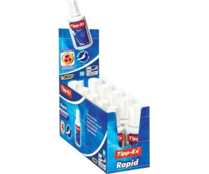 Caja de Correctores de Escritura Líquida Bic Tipp-Ex Rapid Fluid/ 20ml/ 10 unidades