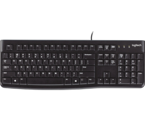 Teclado Logitech K120 En Ingles Usb Negro