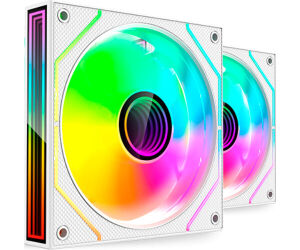 Pack 2 Ventiladores Mars Gaming MF-3DPROX2R/ 12cm/ ARGB/ Blancos