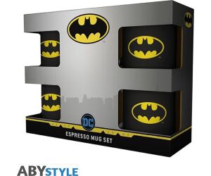 Taza espresso abystyle dc comics batman iconic 110 ml 4 unidades