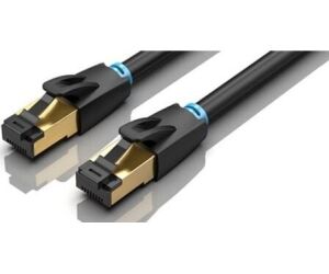 Cable De Red Latiguillo Rj45 Cat.8 Sftp Awg28 20 M Negro Vention
